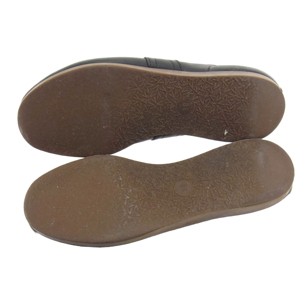 ヴィンテージ 60s 70s ドイツ軍 ジャーマントレーナー スニーカー ブラック系 38【中古】