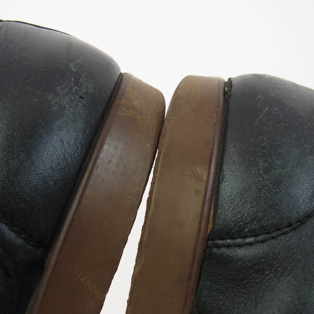 ヴィンテージ 60s 70s ドイツ軍 ジャーマントレーナー スニーカー ブラック系 38【中古】