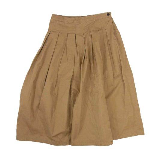 グランマ ママ ドーター GK001-160429 チノクロス ワイド プリーツ スカート ブラウン系  0 【中古】