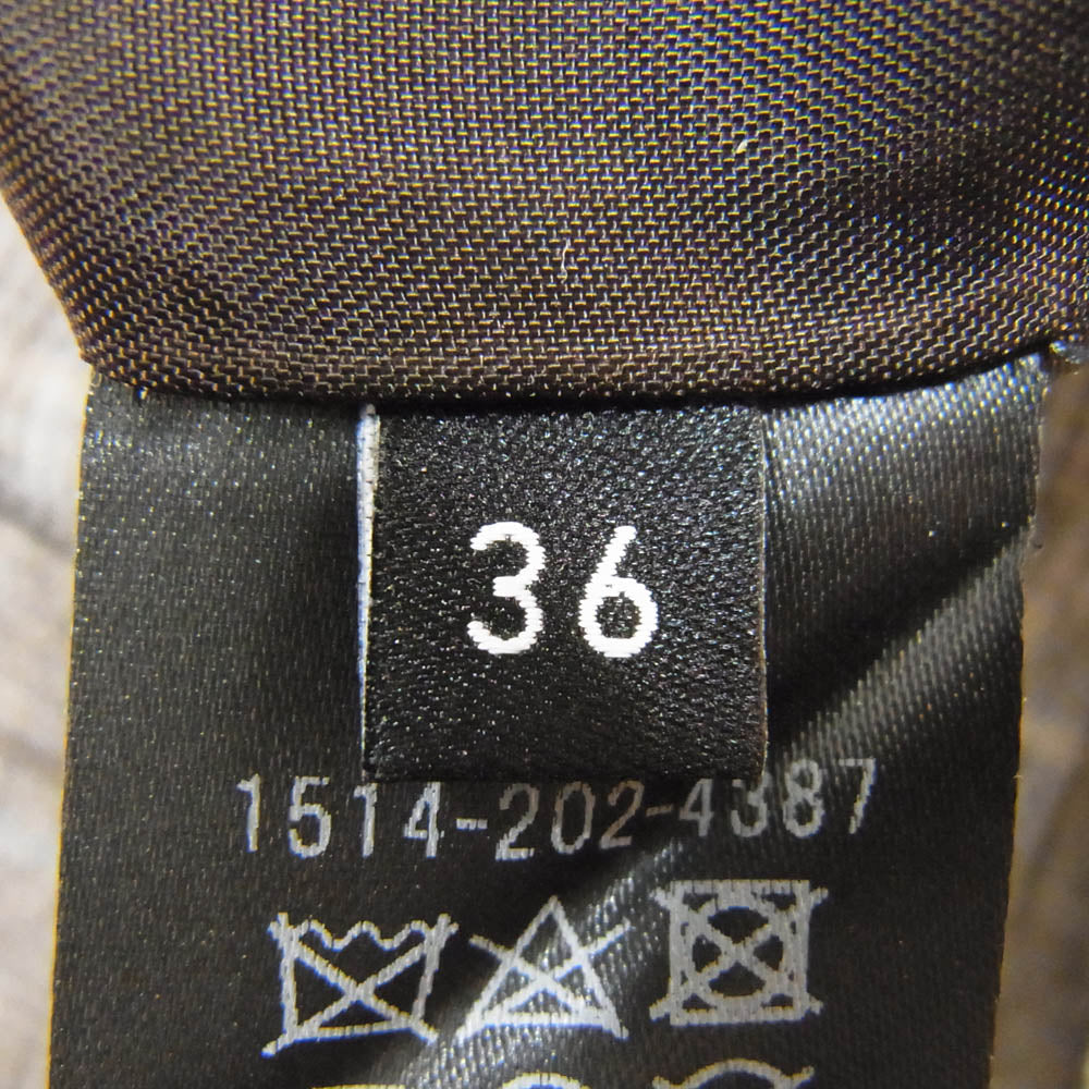 UNITED ARROWS ユナイテッドアローズ 1514-202-4387 Johnstons of Elgin ジョンストンズオブエルガン チェック柄 スラックスパンツ ブラウン系 36【中古】