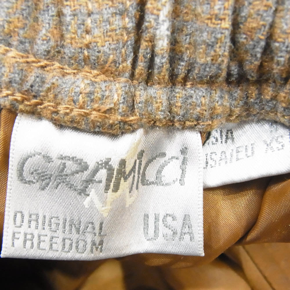 Gramicci グラミチ GLP-19F011 ウールブレンド チェック柄 バルーンパンツ ブラウン系 XS【中古】