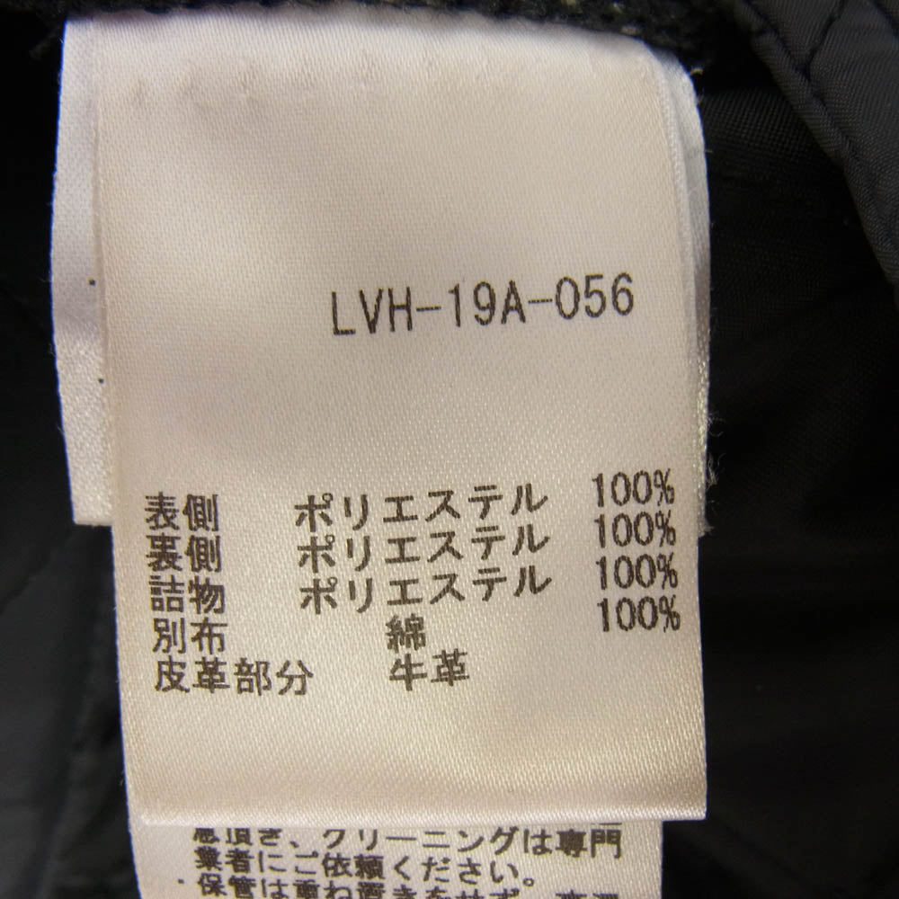 LAVENHAM ラベンハム TOMORROWLAND トゥモローランド別注 襟コーデュロイ 中綿 キルティング ジャケット コート ブラック系 S【中古】