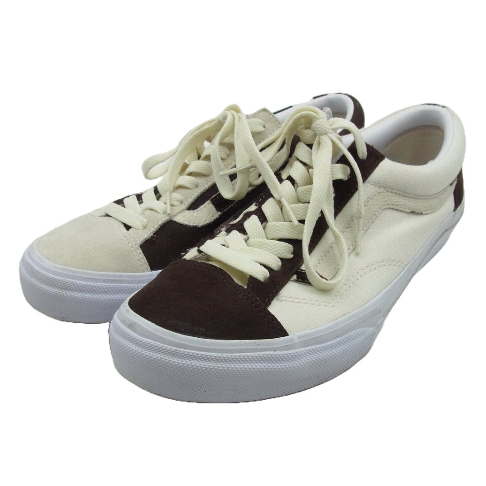 VANS バンズ V360G BILLYSENT × BILLY'S BILLYSENT OLD SKOOL ビリーズ別注 オールドスクール ローカット スニーカー オフホワイト系 ブラウン系 28cm【中古】