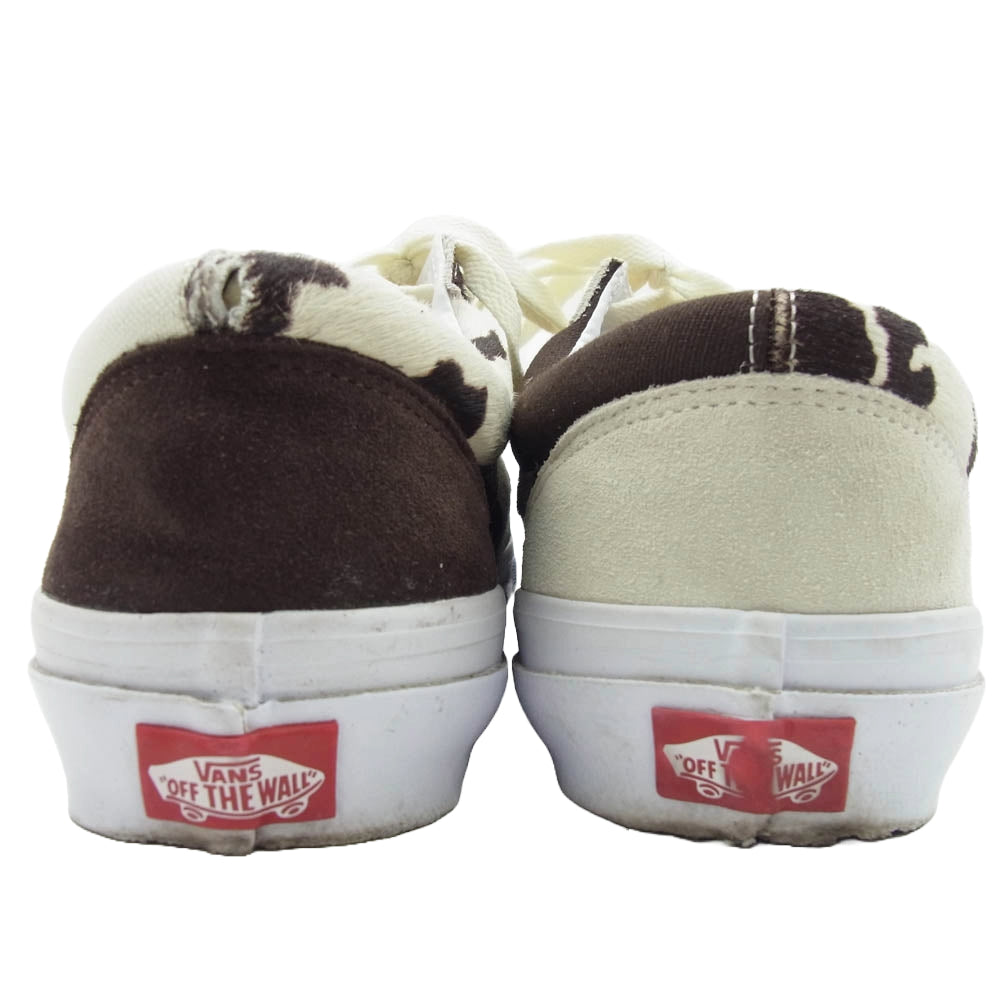 VANS バンズ V360G BILLYSENT × BILLY'S BILLYSENT OLD SKOOL ビリーズ別注 オールドスクール ローカット スニーカー オフホワイト系 ブラウン系 28cm【中古】