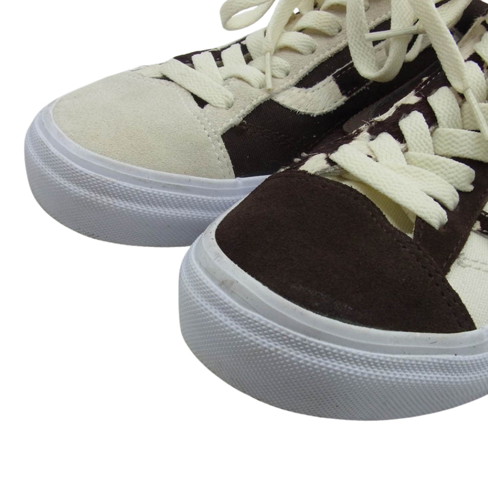 VANS バンズ V360G BILLYSENT × BILLY'S BILLYSENT OLD SKOOL ビリーズ別注 オールドスクール ローカット スニーカー オフホワイト系 ブラウン系 28cm【中古】