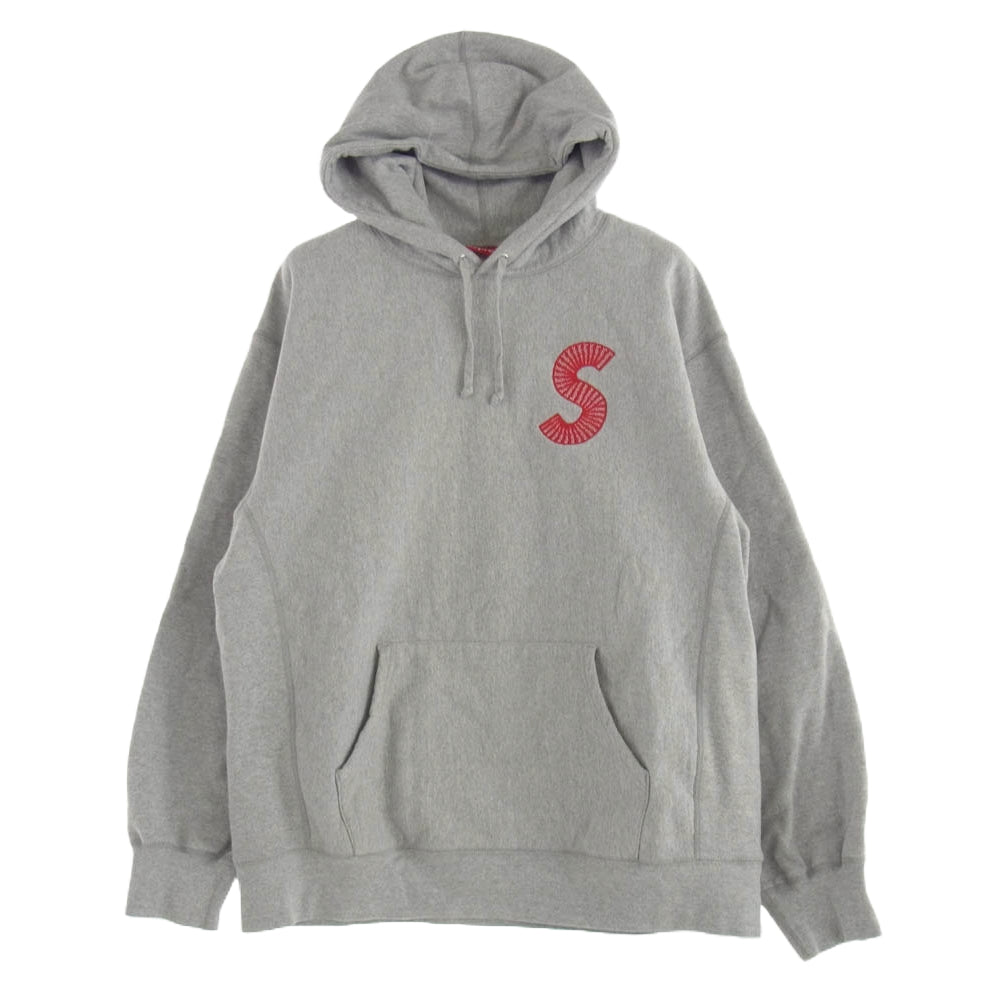 Supreme シュプリーム 20AW S Logo Hooded Sweatshirt Sロゴ プルオーバー スウェット パーカー フーディ グレー系 XL【中古】