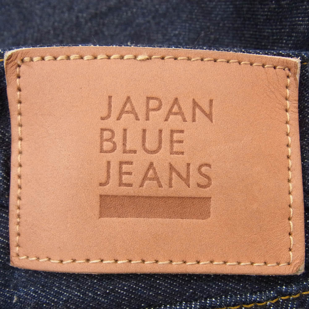 JAPAN BLUE JEANS ジャパンブルージーンズ Lot.001 ジップフライ レッドライン 赤耳 ストレート ストレッチ デニム パンツ インディゴブルー系 36【中古】