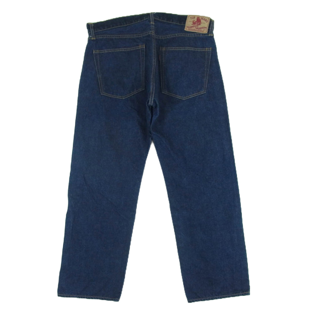 TCB jeans ティージービージーンズ ジップフライ レッドライン 赤耳 ストレート デニム パンツ インディゴブルー系 36【中古】