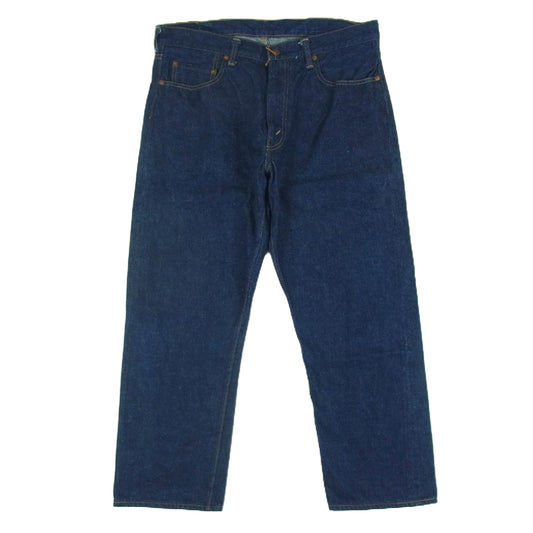 WAREHOUSE ウエアハウス Lot.1105 ジップフライ レッドライン 赤耳 ストレート デニム パンツ インディゴブルー系 W36 L32【中古】