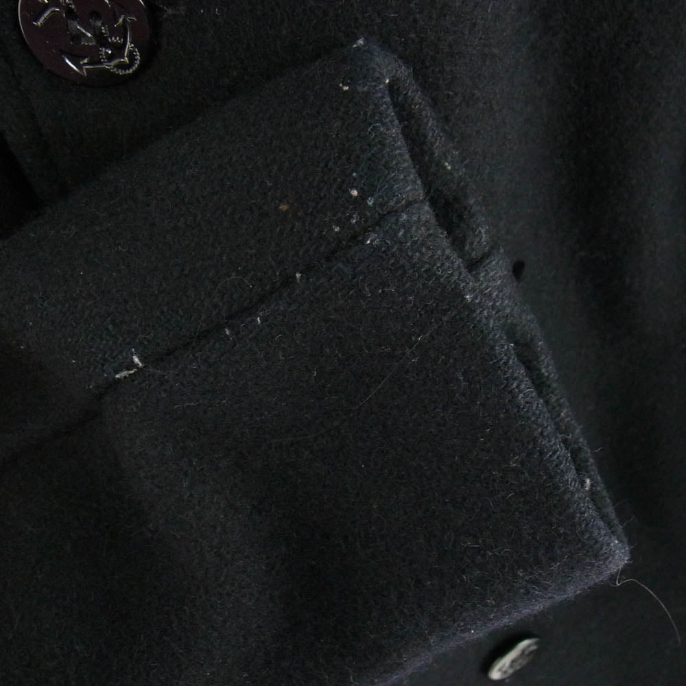 schott ショット 7477 USA製 PEA JACKET ピージャケット ピーコート ブラック系 M【中古】