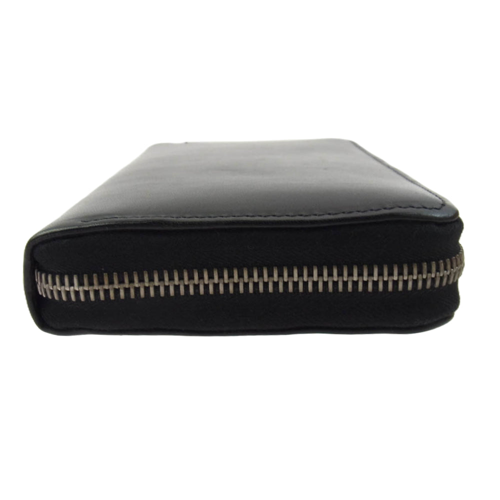 WHITE HOUSE COX ホワイトハウスコックス S2622 LONG ZIP WALLET ブライドルレザー ラウンドファスナー 長財布 ブラック系【中古】