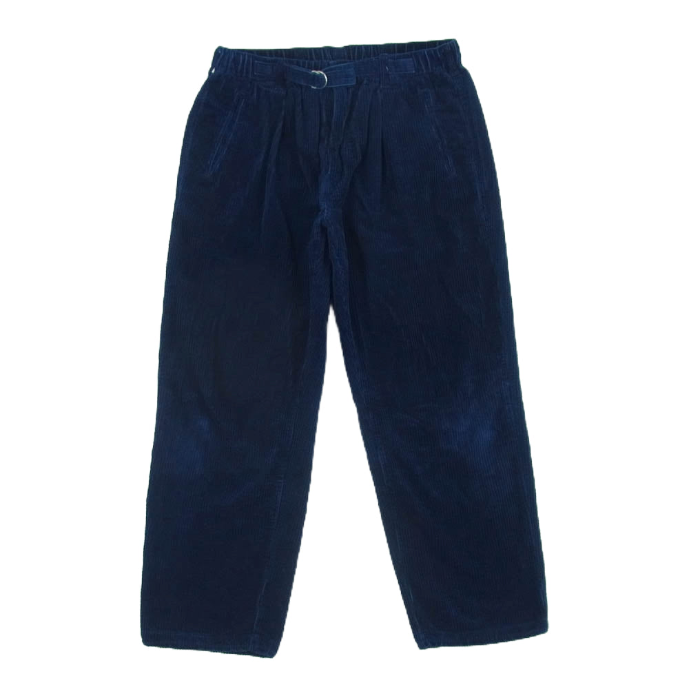 POST OVERALLS ポストオーバーオールズ 3315-WCI E-Z Lax 4 widewale cords indigo インディゴ コーデュロイ パンツ ネイビー系 L【中古】