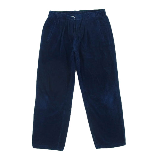 POST OVERALLS ポストオーバーオールズ 3315-WCI E-Z Lax 4 widewale cords indigo インディゴ コーデュロイ パンツ ネイビー系 L【中古】