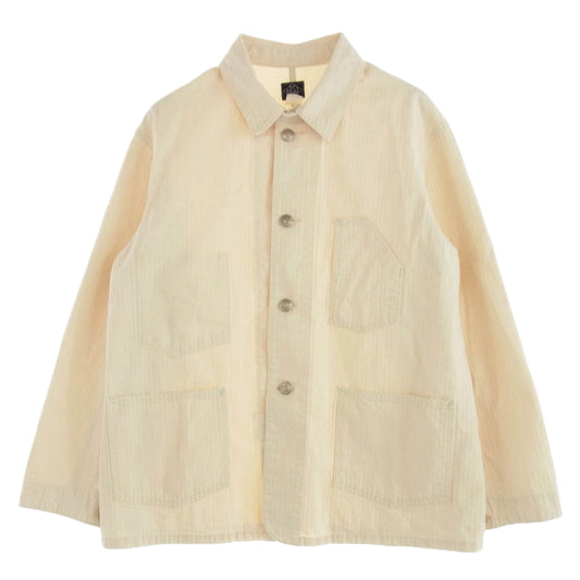 POST OVERALLS ポストオーバーオールズ 24SS 1101-NH No.1 Jacket cotton HBT natural カバーオール ジャケット ベージュ系 L【中古】