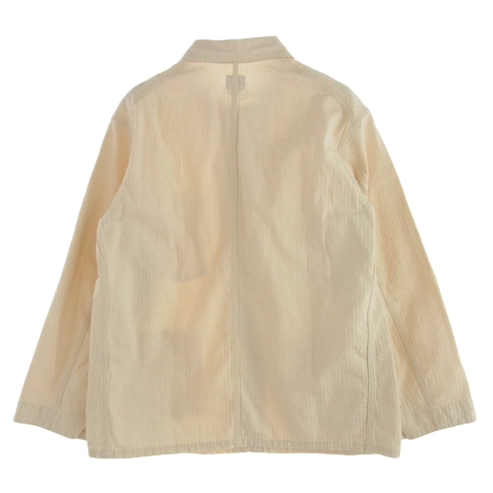 POST OVERALLS ポストオーバーオールズ 24SS 1101-NH No.1 Jacket cotton HBT natural カバーオール ジャケット ベージュ系 L【中古】
