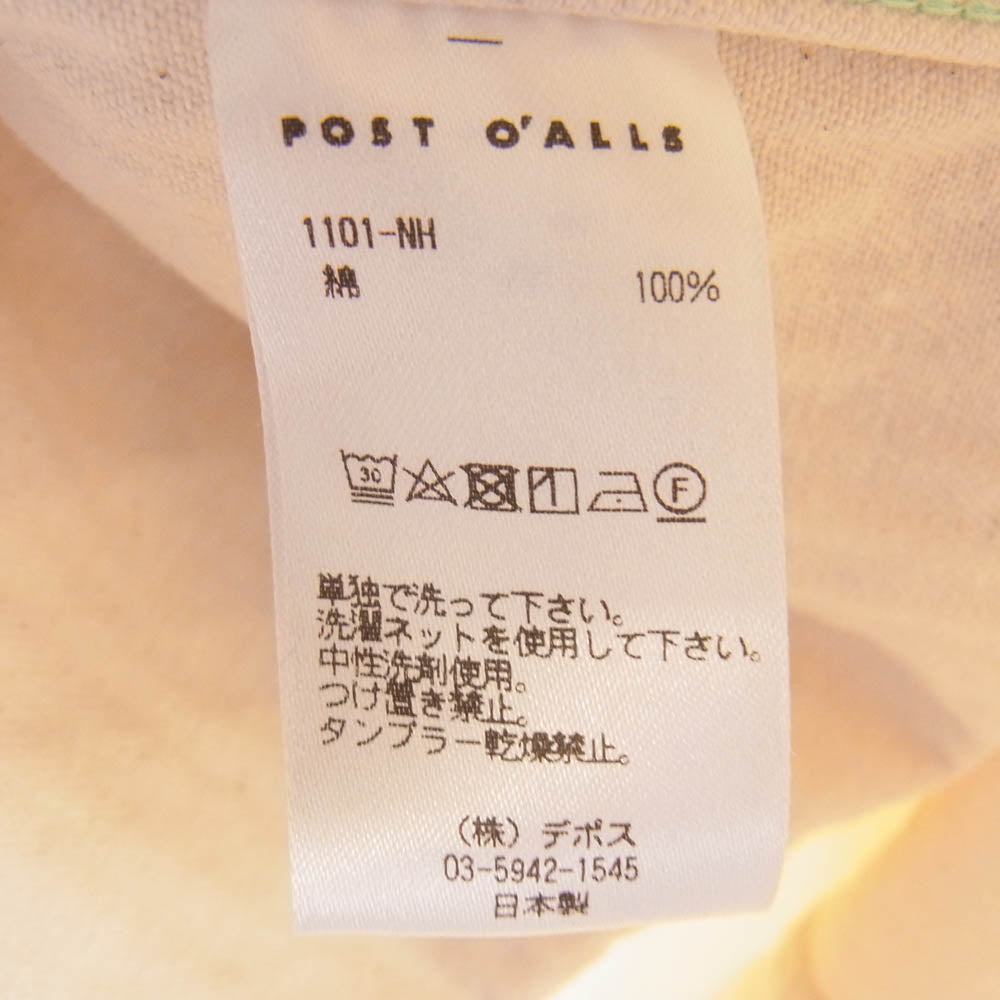 POST OVERALLS ポストオーバーオールズ 24SS 1101-NH No.1 Jacket cotton HBT natural カバーオール ジャケット ベージュ系 L【中古】