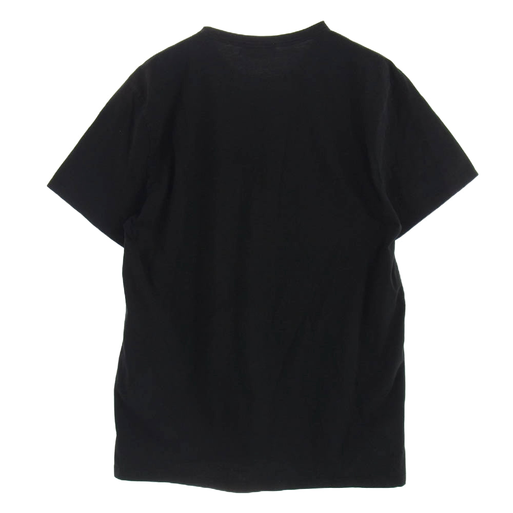 メゾンキツネ FOX LOGO フォックス ロゴ 半袖 Tシャツ カットソー ブラック系 L【中古】