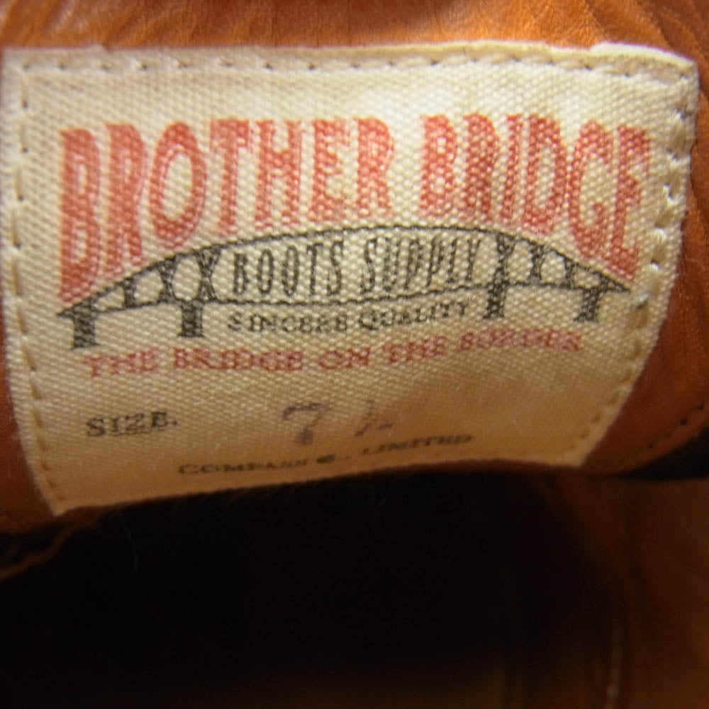 ブラザーブリッジ BBB-234001 FRANKLIN プレーントゥ ダービー シューズ ダークブラウン系 7.5【中古】