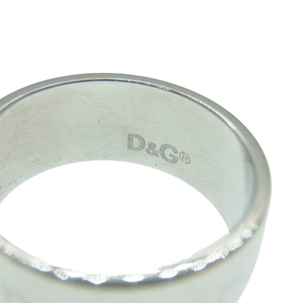 DOLCE&GABBANA ドルチェアンドガッバーナ D&G DGロゴ リング シルバー系 17号【中古】