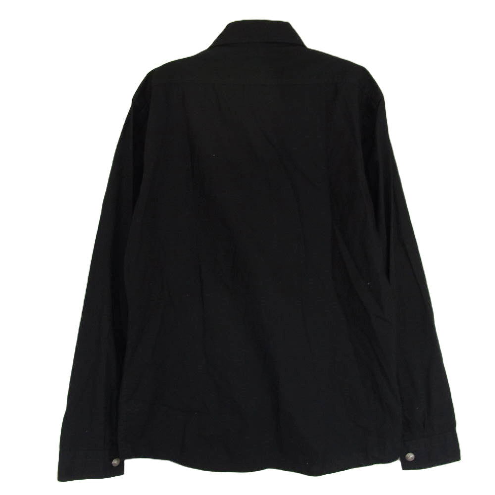 BURBERRY BLACK LABEL バーバリーブラックレーベル D1M04-103-09 胸刺繍 長袖 シャツ ブラック系 2【中古】