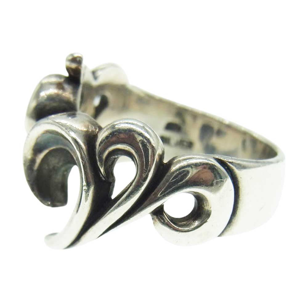 M'S COLLECTION エムズコレクション トライバル ガーネット シルバー リング シルバー系 18号【中古】