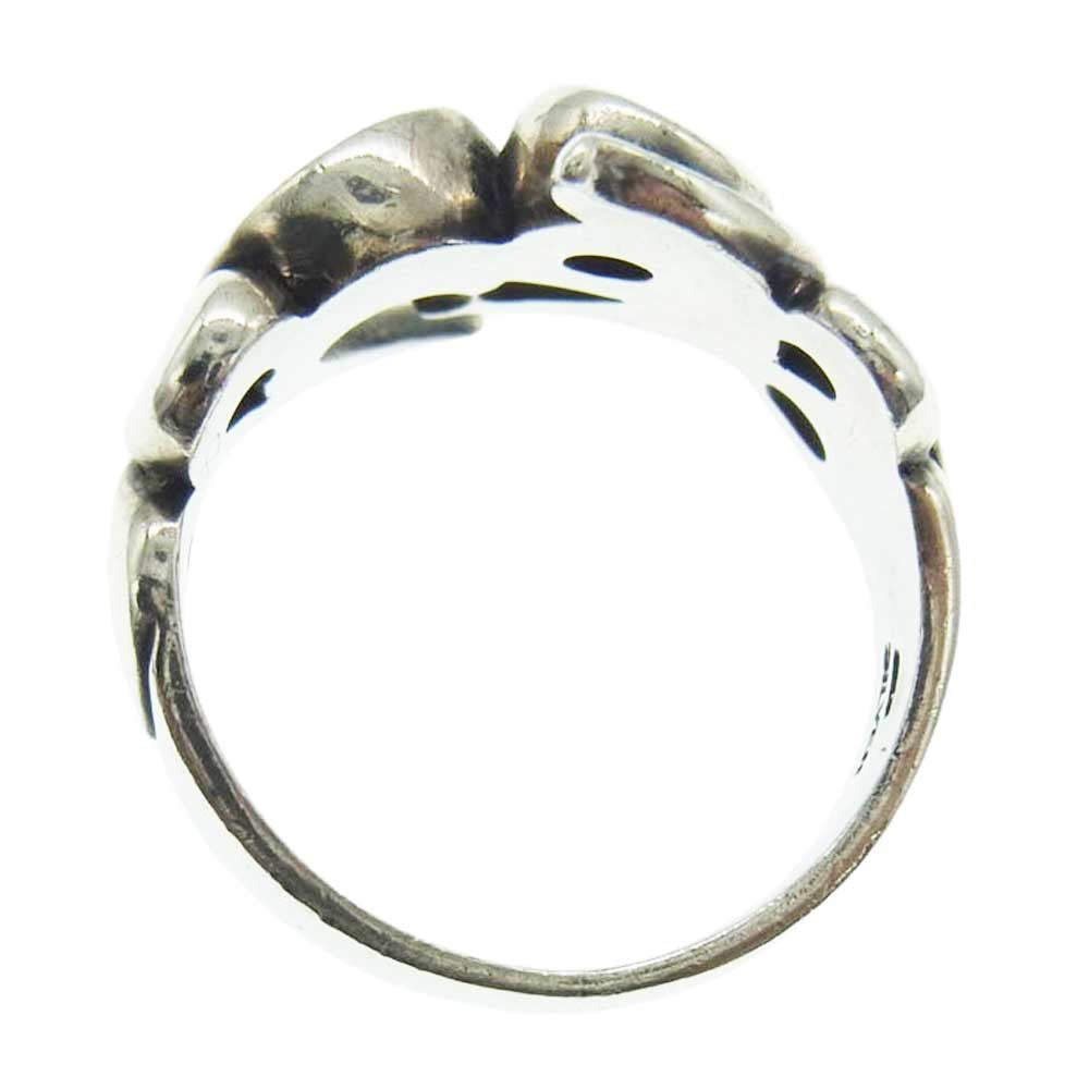 M'S COLLECTION エムズコレクション トライバル ガーネット シルバー リング シルバー系 18号【中古】