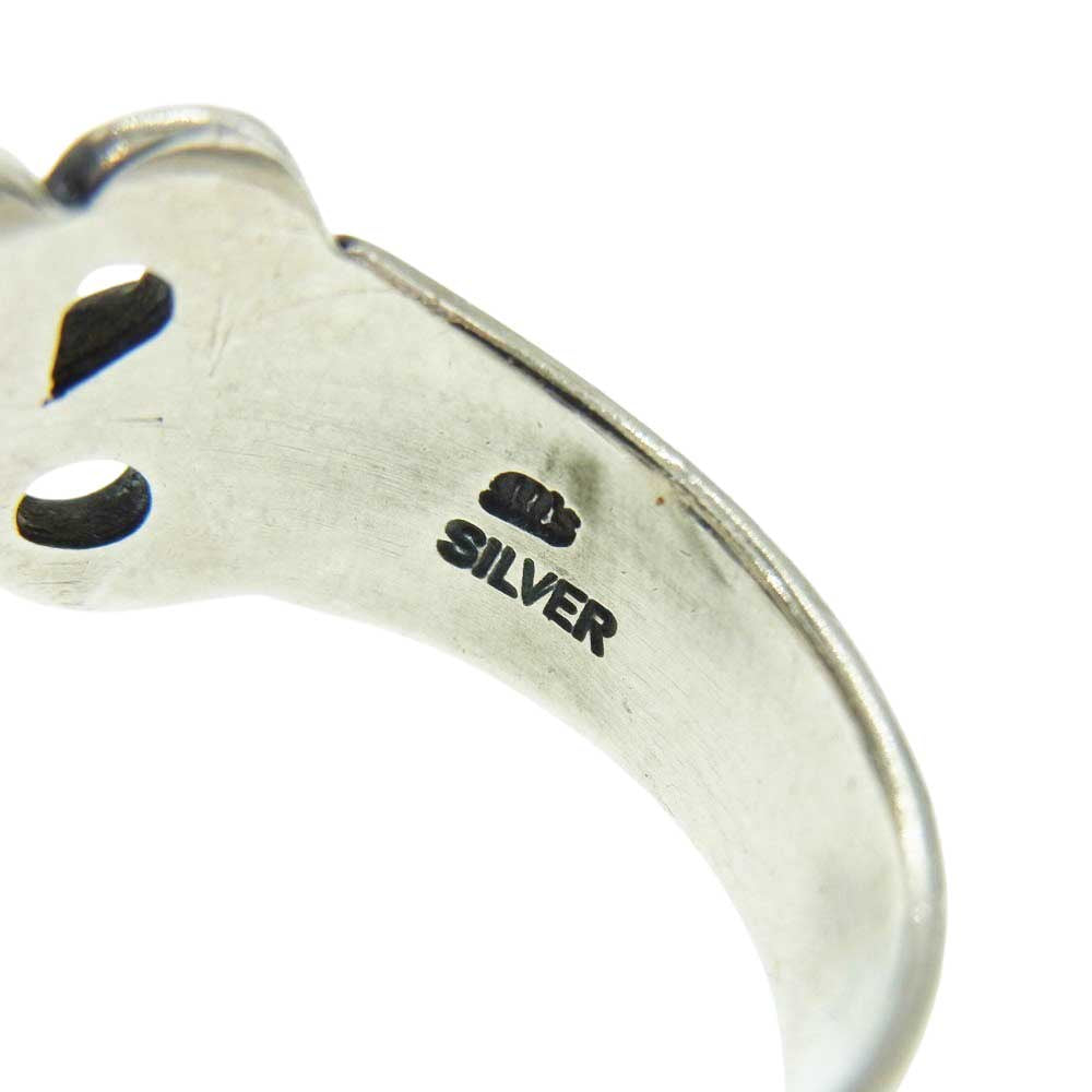 M'S COLLECTION エムズコレクション トライバル ガーネット シルバー リング シルバー系 18号【中古】