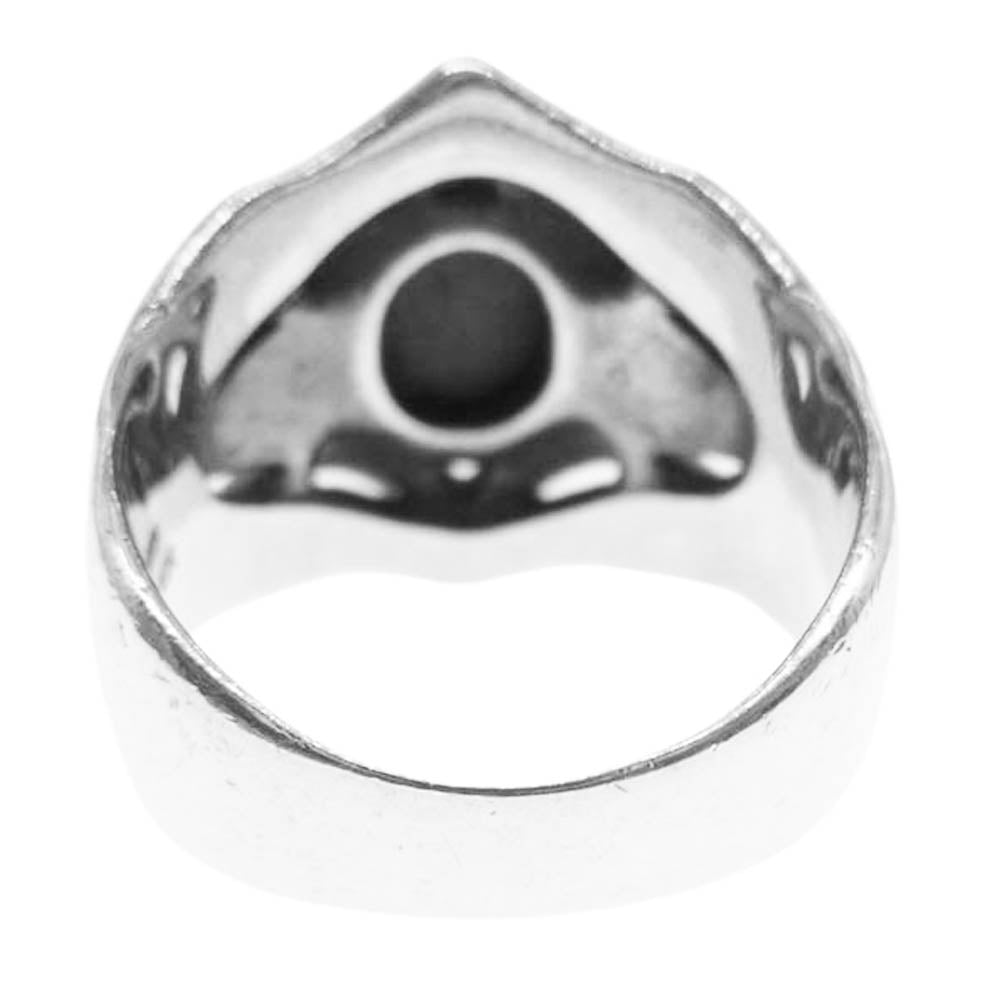 M'S COLLECTION エムズコレクション オニキス シルバー リング シルバー系 21号【中古】