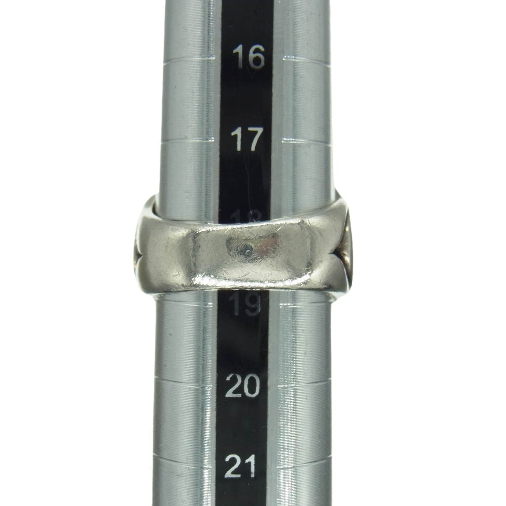 M'S COLLECTION エムズコレクション オニキス ダイオプサイト シルバー リング シルバー系 18.5号【中古】