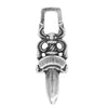 CHROME HEARTS クロムハーツ（原本無） #5 DAGGER ZIP1 ダガー ジップ ペンダント トップ シルバー系【中古】