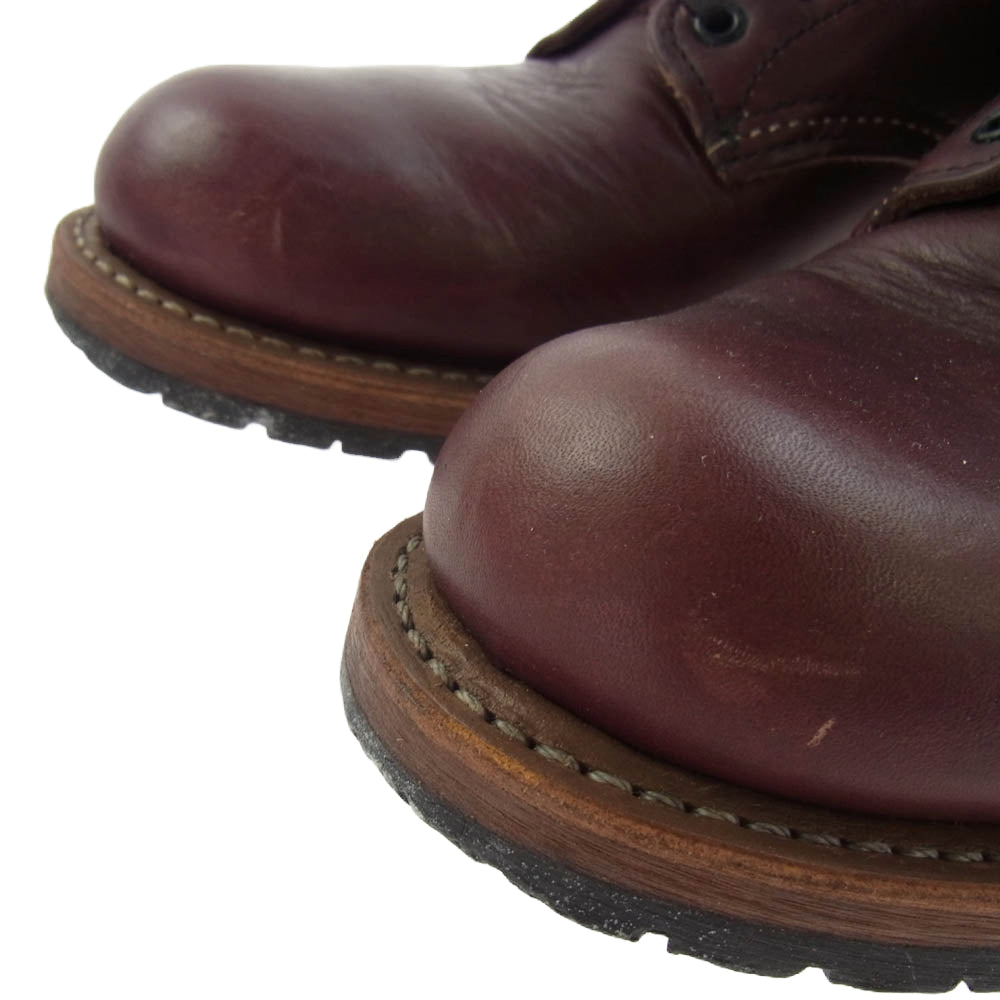 RED WING レッドウィング 9011 BECKMAN ベックマン レースアップ レザー ブーツ ワインレッド系 US7.5D【中古】