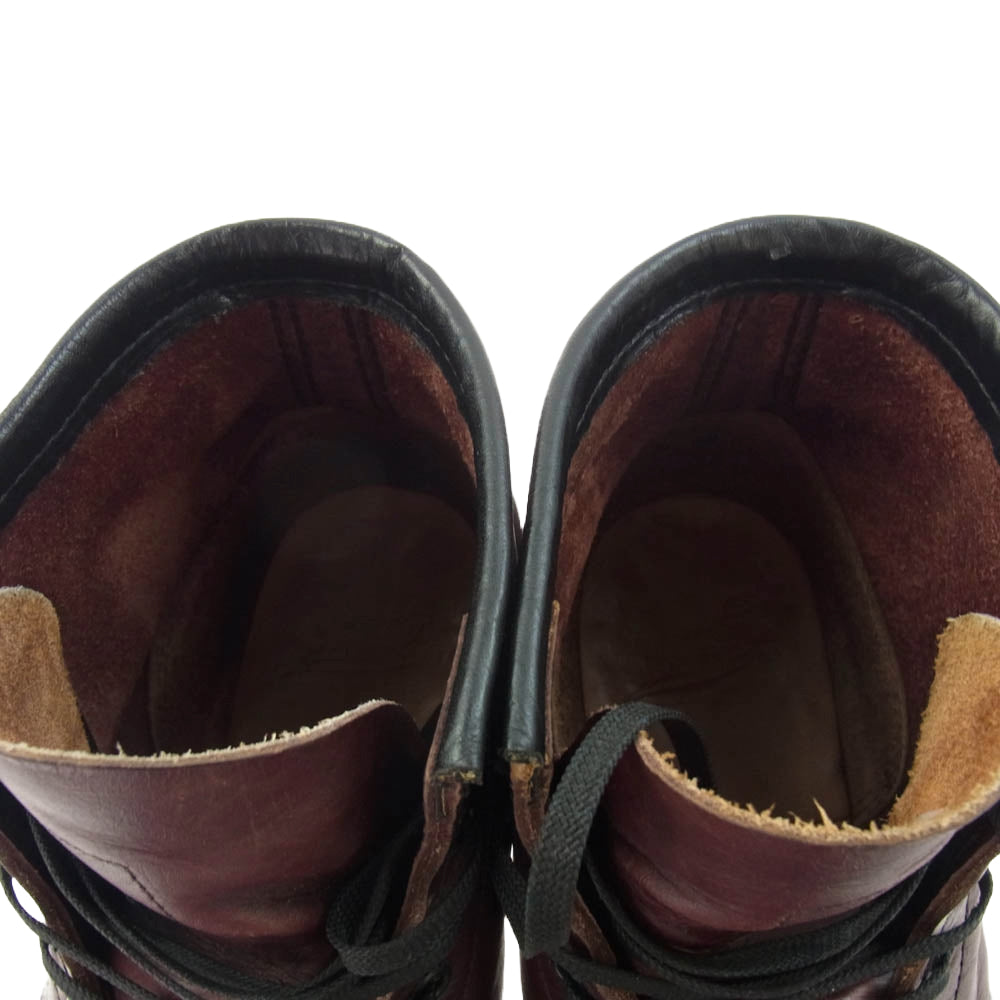 RED WING レッドウィング 9011 BECKMAN ベックマン レースアップ レザー ブーツ ワインレッド系 US7.5D【中古】