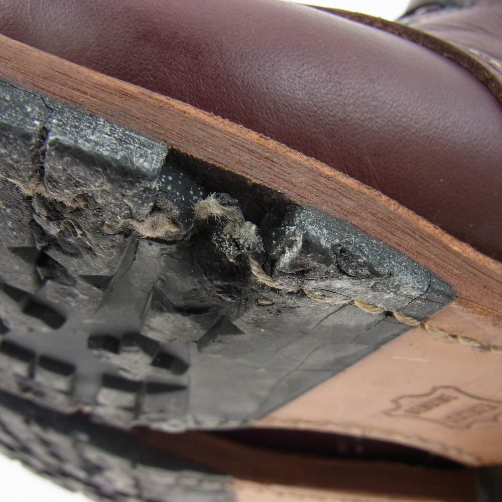 RED WING レッドウィング 9011 BECKMAN ベックマン レースアップ レザー ブーツ ワインレッド系 US7.5D【中古】