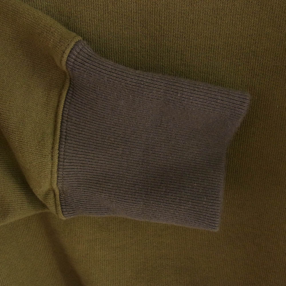 Nigel Cabourn ナイジェルケーボン 8049-00-20001 HIGH NECK SHIRT ハイネック スウェット シャツ トレーナー モスグリーン系 46【中古】