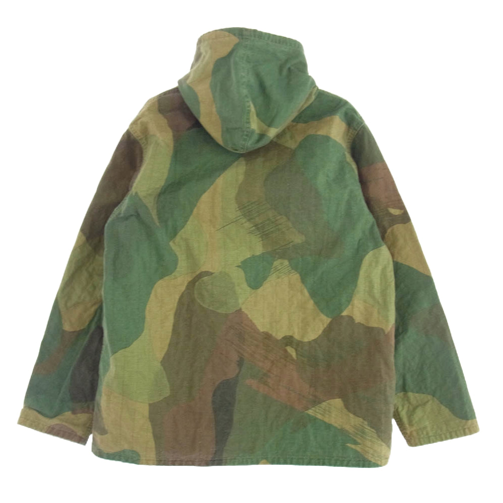 Nigel Cabourn ナイジェルケーボン 8048-00-30007 USMC PARKA カモフラ 迷彩 フード付き リバーシブル ジップアップ ミリタリー ジャケット カーキ系 48【中古】