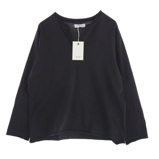 marka マーカ M23C-04CS01C SKIPPER TEE L/S スキッパー カットオフ カットソー ロングスリーブ Tシャツ チャコール系 SIZE 2【中古】