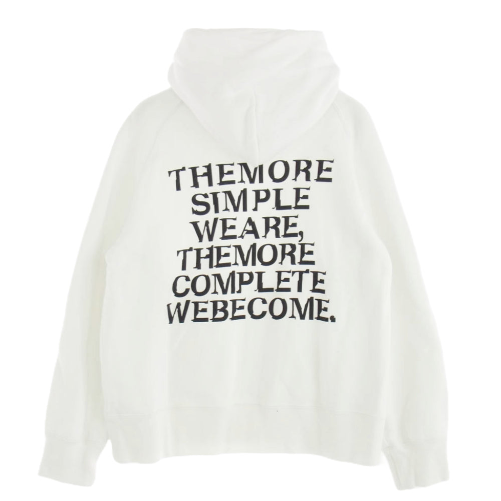 Sacai サカイ 2024年モデル 24-0796S Print Hoodie プリント プルオーバー フーディ パーカー ホワイト系 1【中古】