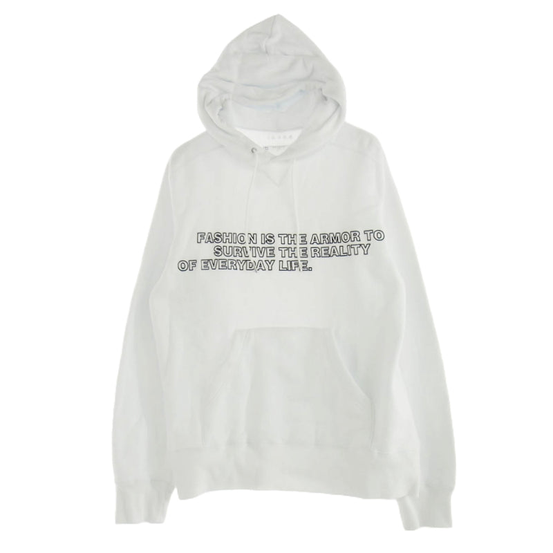 Sacai サカイ 2024年モデル 24-0892S Graphic Embroidery Hoodie グラフィックエンブロイダリー フーディ プルオーバー パーカー ホワイト ホワイト系 2【中古】