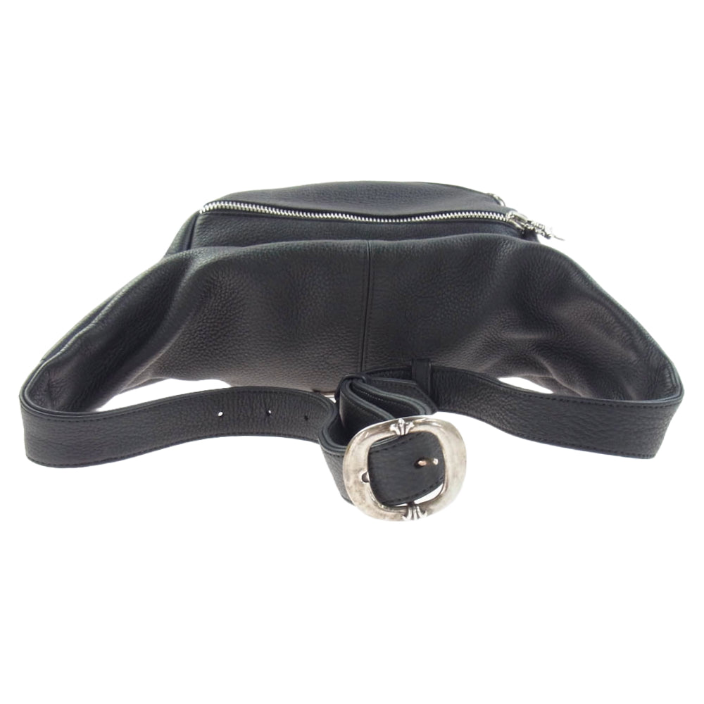 CHROME HEARTS クロムハーツ（原本無） #1 SNAT PACK スナットパック ダガージップ ガンスリンガーベルト レザー ウエストバッグ ブラック系【中古】