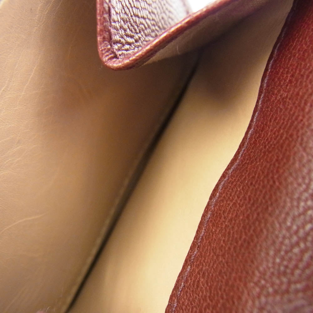 genten ゲンテン 4456694 コルネット コンパクトウォレット ミニ財布 ブラウン系【中古】