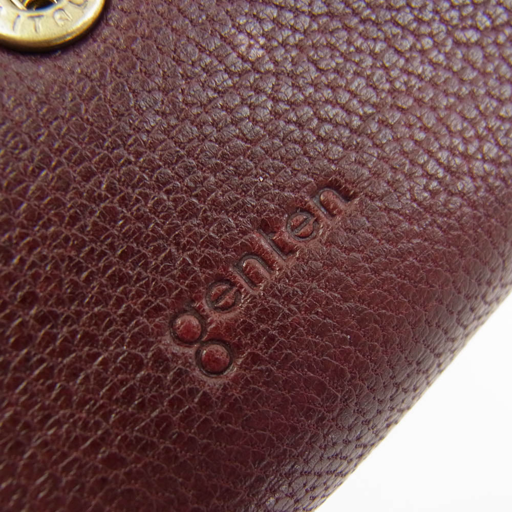 genten ゲンテン 4456694 コルネット コンパクトウォレット ミニ財布 ブラウン系【中古】