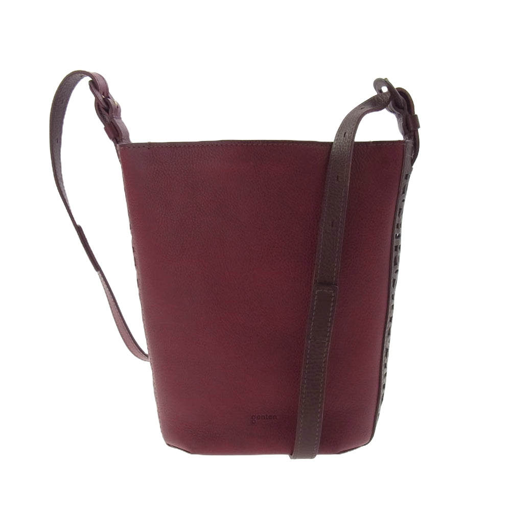 【未使用】ゲンテンbenten フラッターカットワークショルダーバッグ ゲンテンセミオーダーカットワークショルダーバック