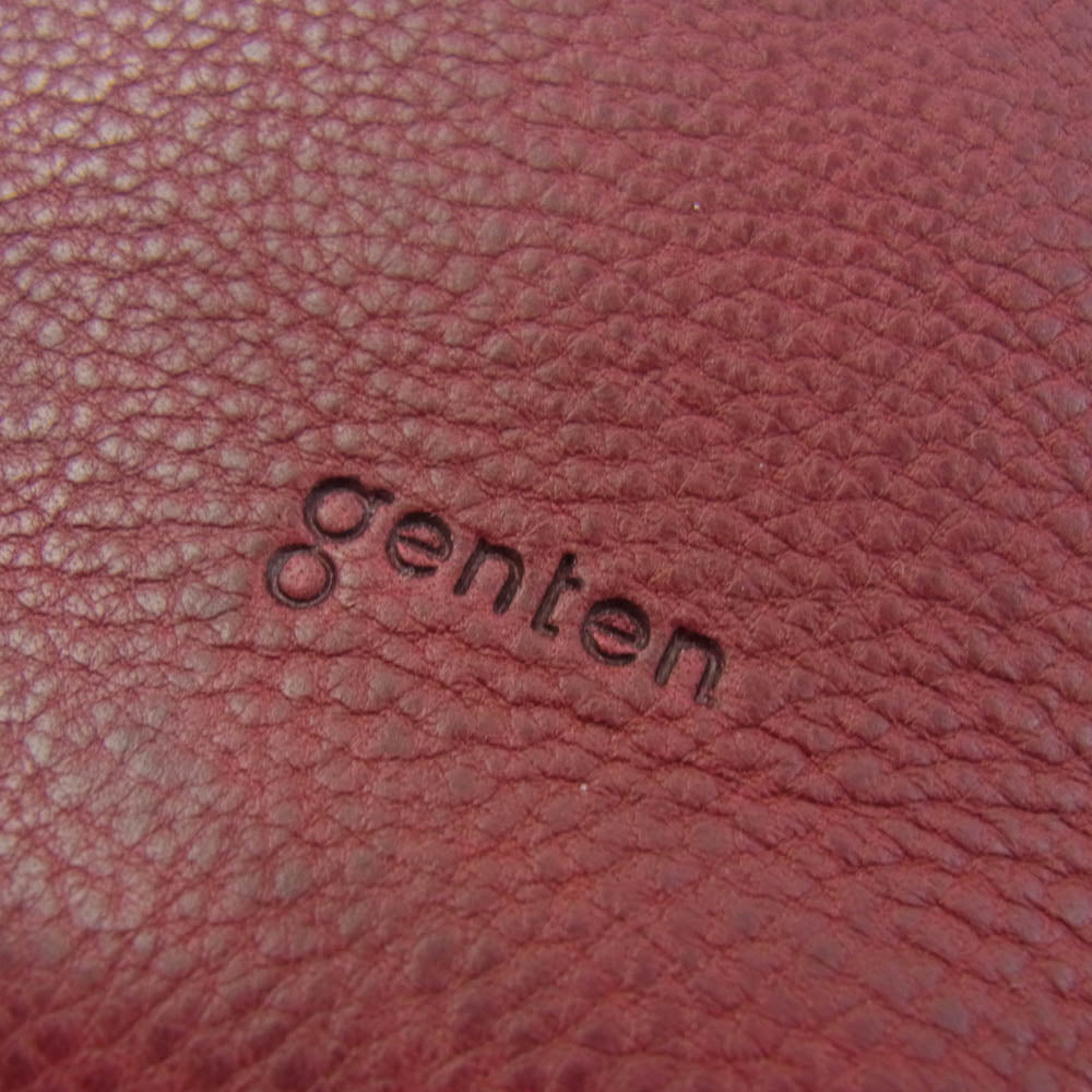 genten ゲンテン 4950194 25th スペシャルカットワーク セミオーダー ミネルヴァボックス カスタムバッグ ショルダーバッグ ノウチャ×ワイン エンジ系【中古】