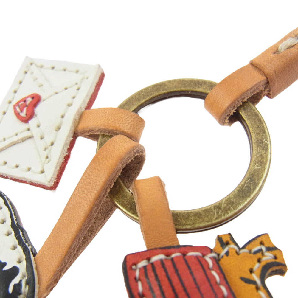 genten ゲンテン 4612607 × PEANUTS ピーナッツ スヌーピー Love letter わくわくチャーム キーホルダー ホワイト系【中古】