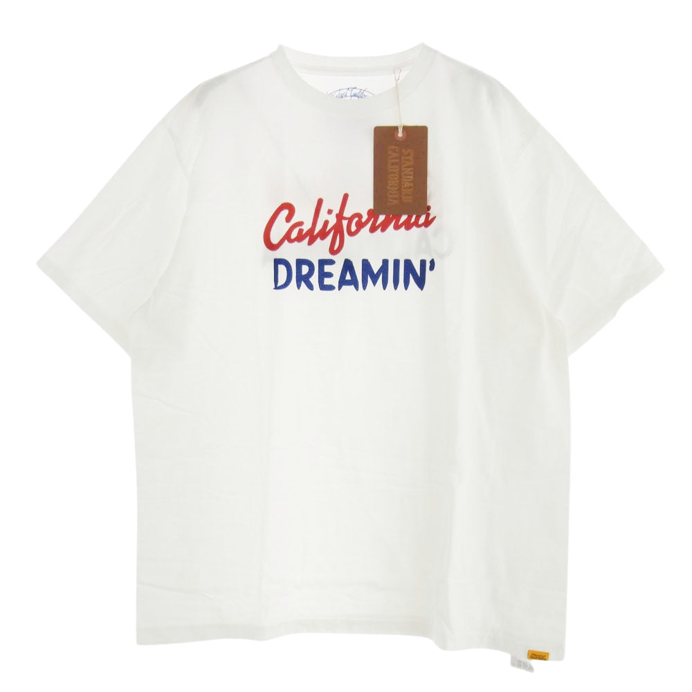 STANDARD CALIFORNIA スタンダードカリフォルニア SD California Dreamin’ T プリント 半袖 Tシャツ ホワイト系 XL【新古品】【未使用】【中古】