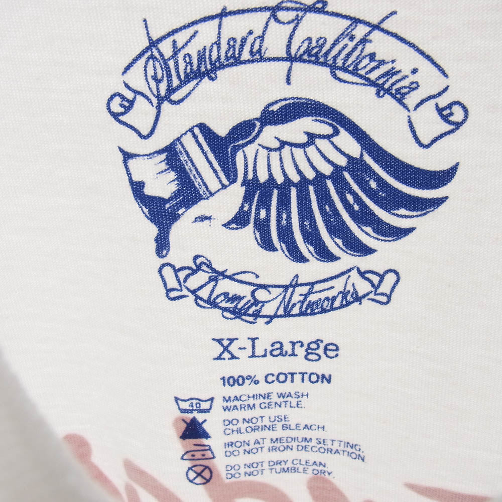 STANDARD CALIFORNIA スタンダードカリフォルニア SD California Dreamin’ T プリント 半袖 Tシャツ ホワイト系 XL【新古品】【未使用】【中古】