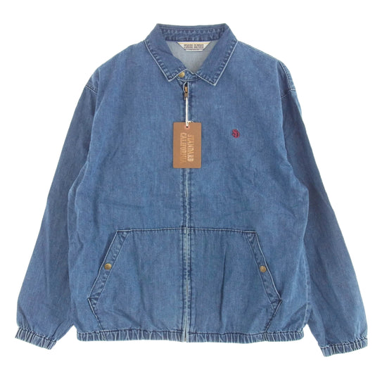 STANDARD CALIFORNIA スタンダードカリフォルニア SD Harrington Jacket  INDIGO ハリントン デニム ジャケット インディゴブルー系 XL【新古品】【未使用】【中古】