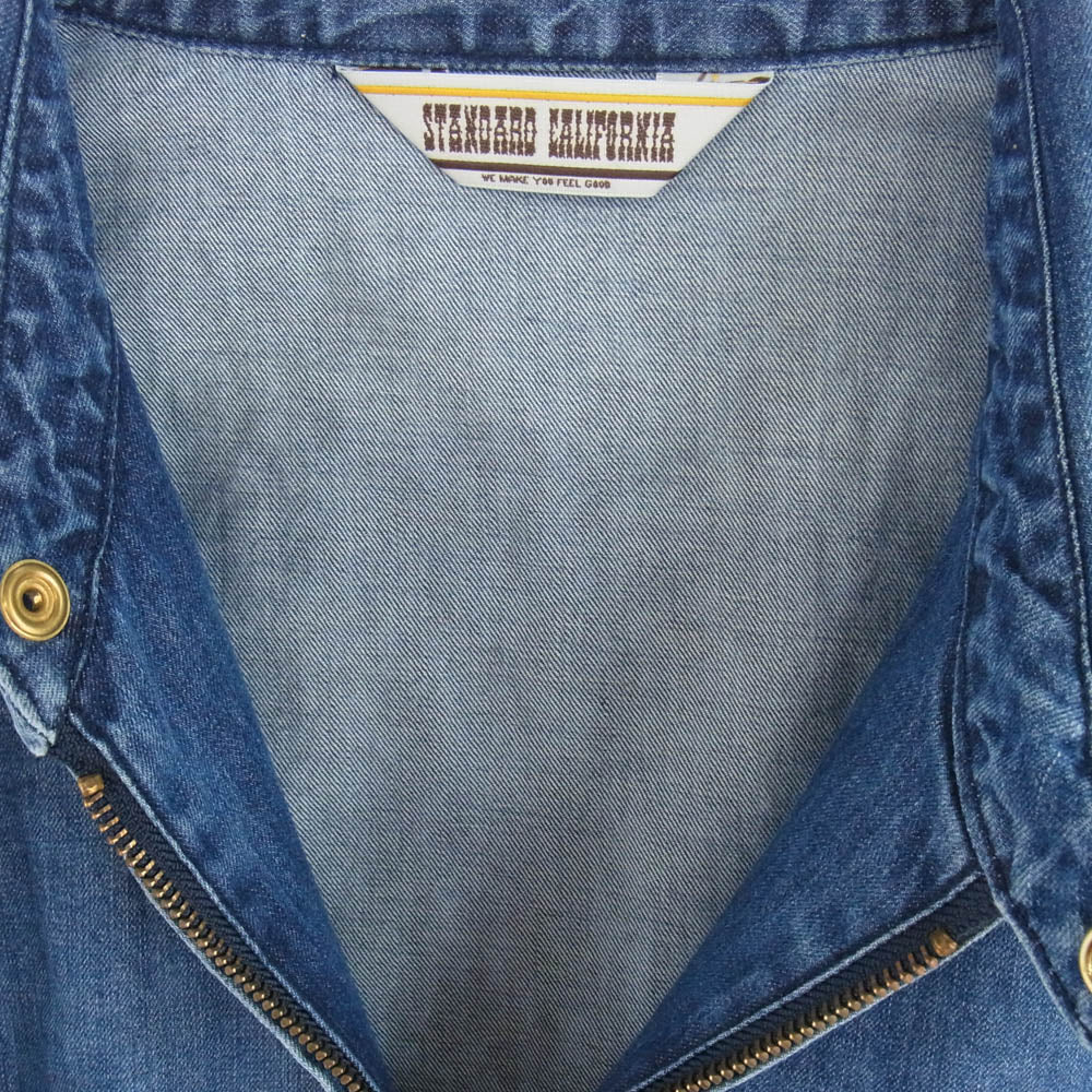 STANDARD CALIFORNIA スタンダードカリフォルニア SD Harrington Jacket  INDIGO ハリントン デニム ジャケット インディゴブルー系 XL【新古品】【未使用】【中古】
