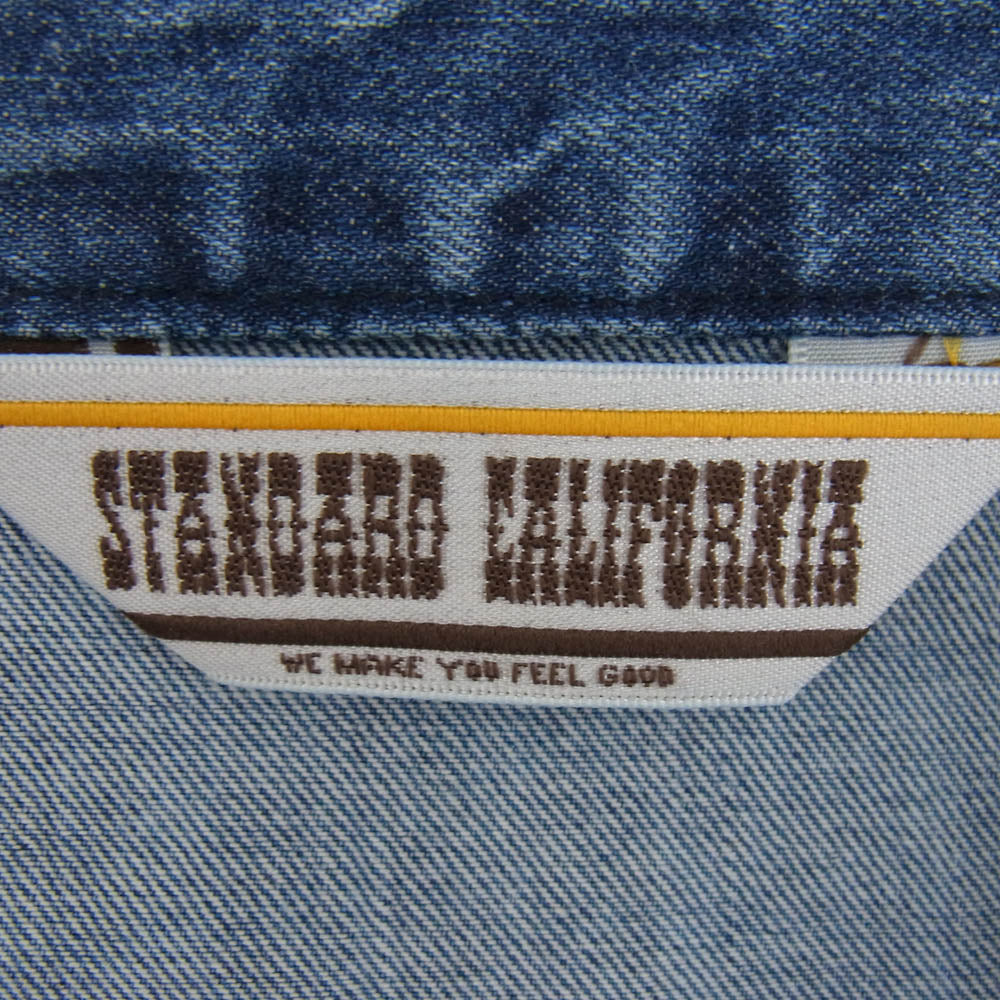 STANDARD CALIFORNIA スタンダードカリフォルニア SD Harrington Jacket  INDIGO ハリントン デニム ジャケット インディゴブルー系 XL【新古品】【未使用】【中古】
