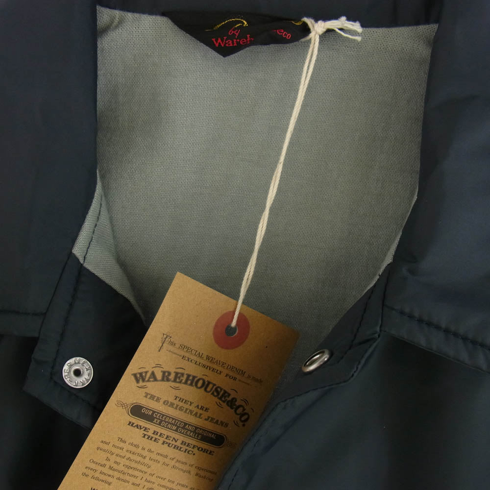 WAREHOUSE ウエアハウス 2170 COACH JACKET コーチ ジャケット 無地 ネイビー系 M【極上美品】【中古】
